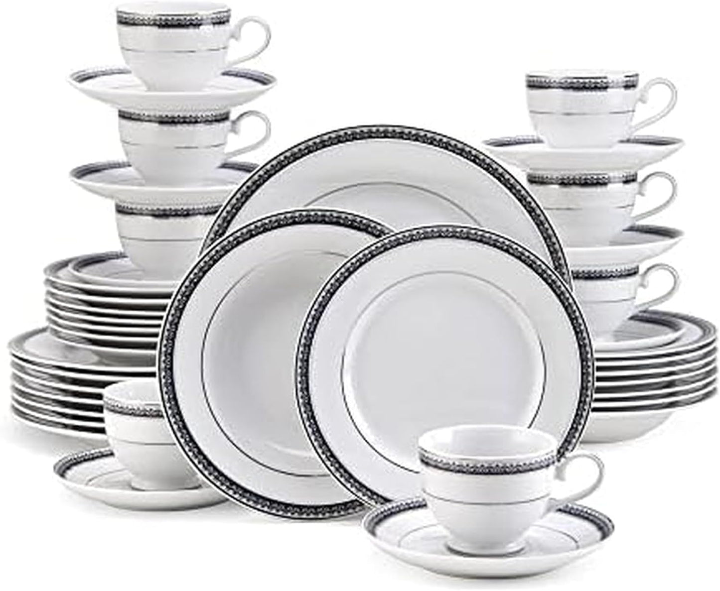 Mikasa Platinum Crown Cobalt 40-Piece Dinnerware Set for 8