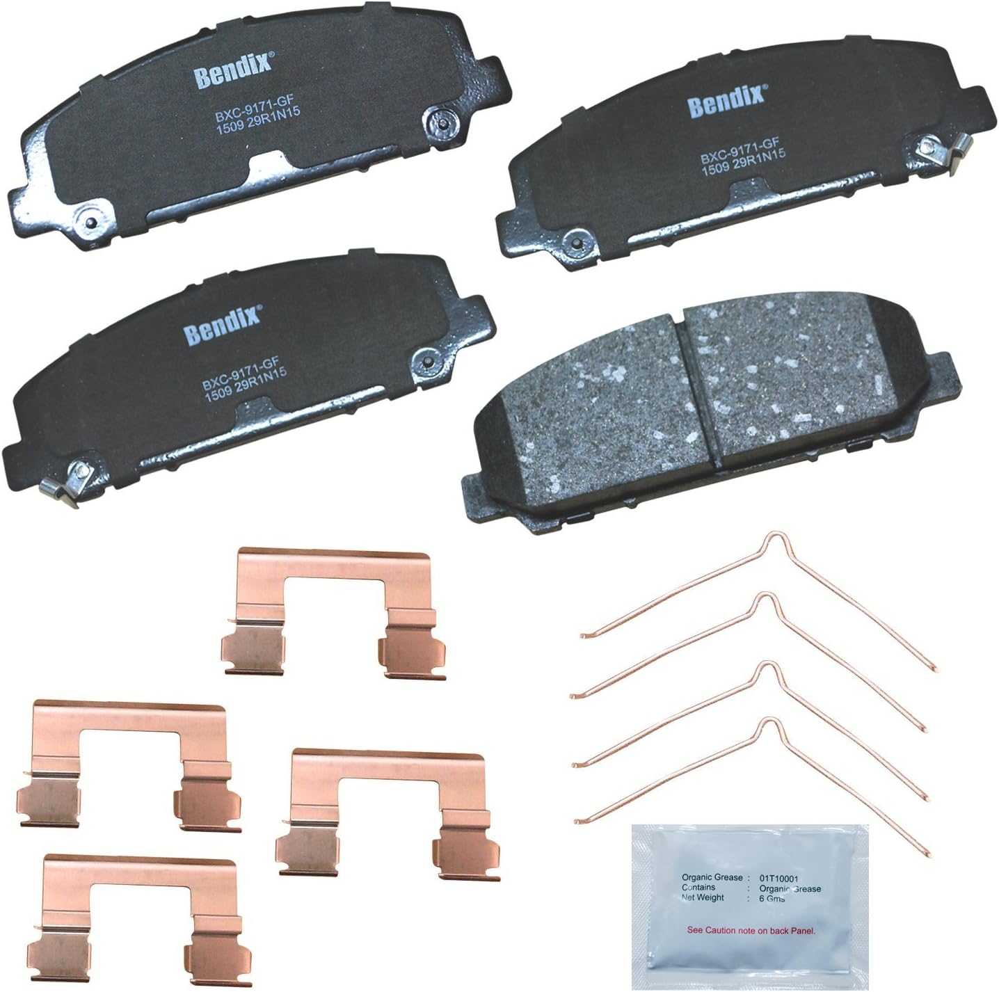 Bendix Priority1 CFC1509 Ceramic Front Brake Pads for INFINITI