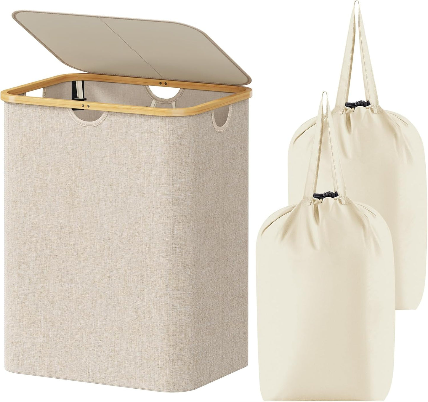 Lifewit 120L Large Laundry Hamper with Lid for Easy Storage