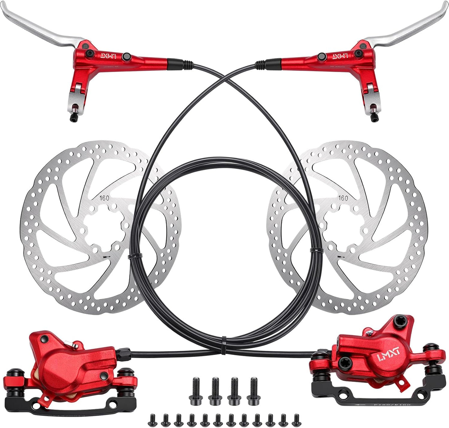 TOBWOLF Hydraulic Bike Brakes Set for Mountain and Road Bicycles
