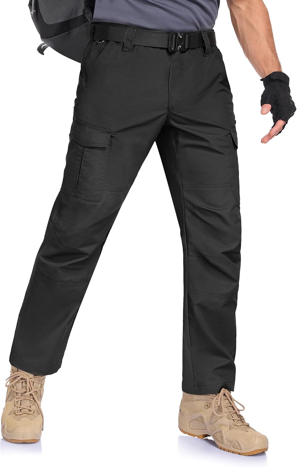 Mens Cargo Work Pants Waterproof Hiking Tactical Pants with Pockets
