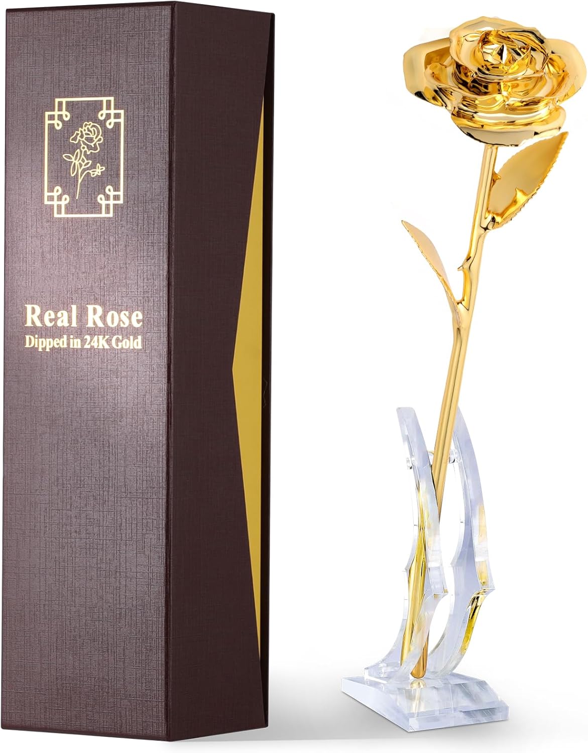 24K Gold Dipped Real Rose - Elegant Gift for Every Occasion