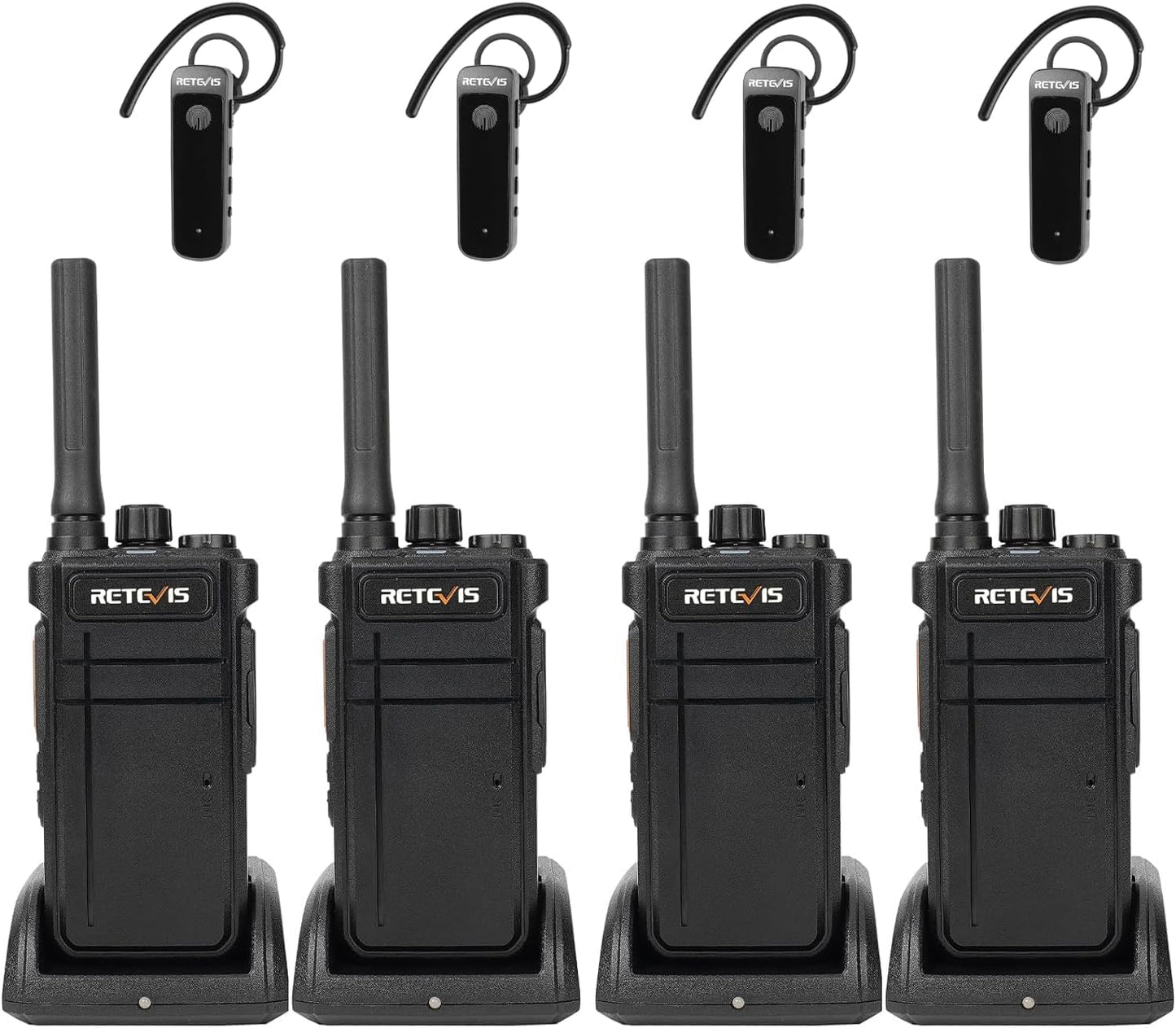 Retevis RB37 Bluetooth Walkie Talkies with Earpiece & Flashlight