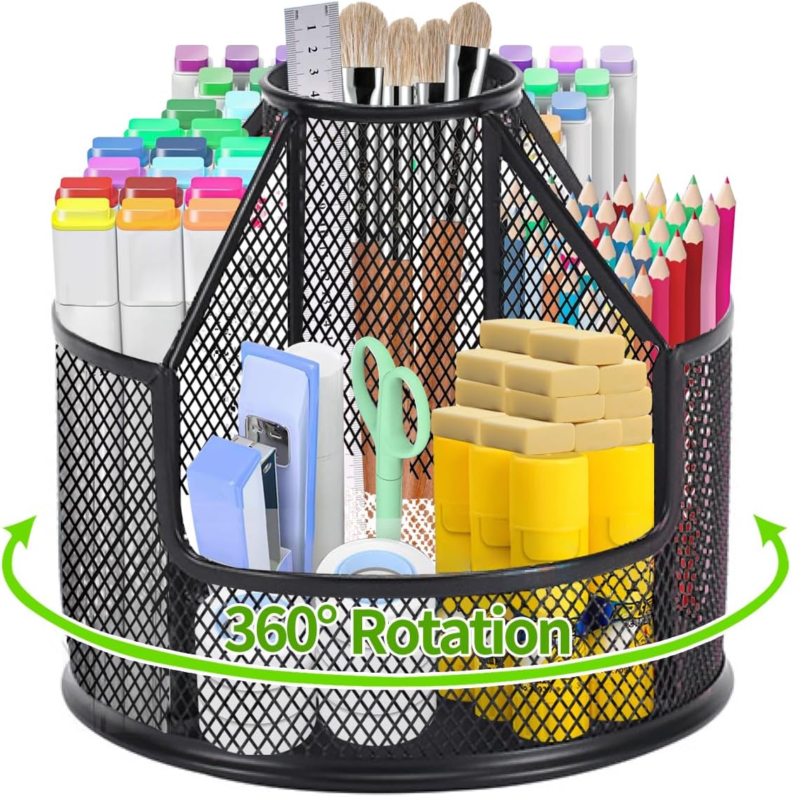 Rotating Metal Pencil Holder - Organize in Style!