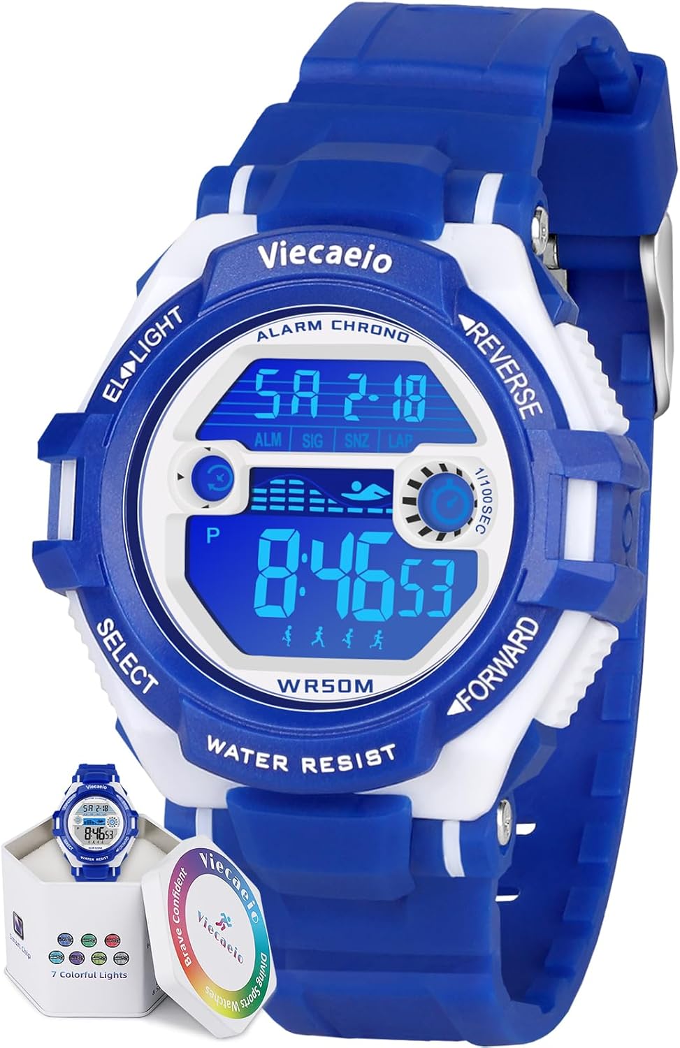 Colorful Waterproof Kids Sports Watch - Ages 5-17