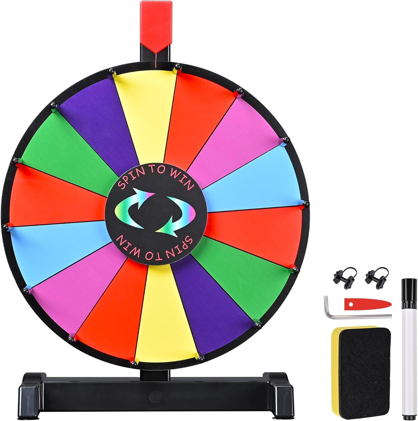 WinSpin 12in Prize Wheel for Tabletop Games and Events