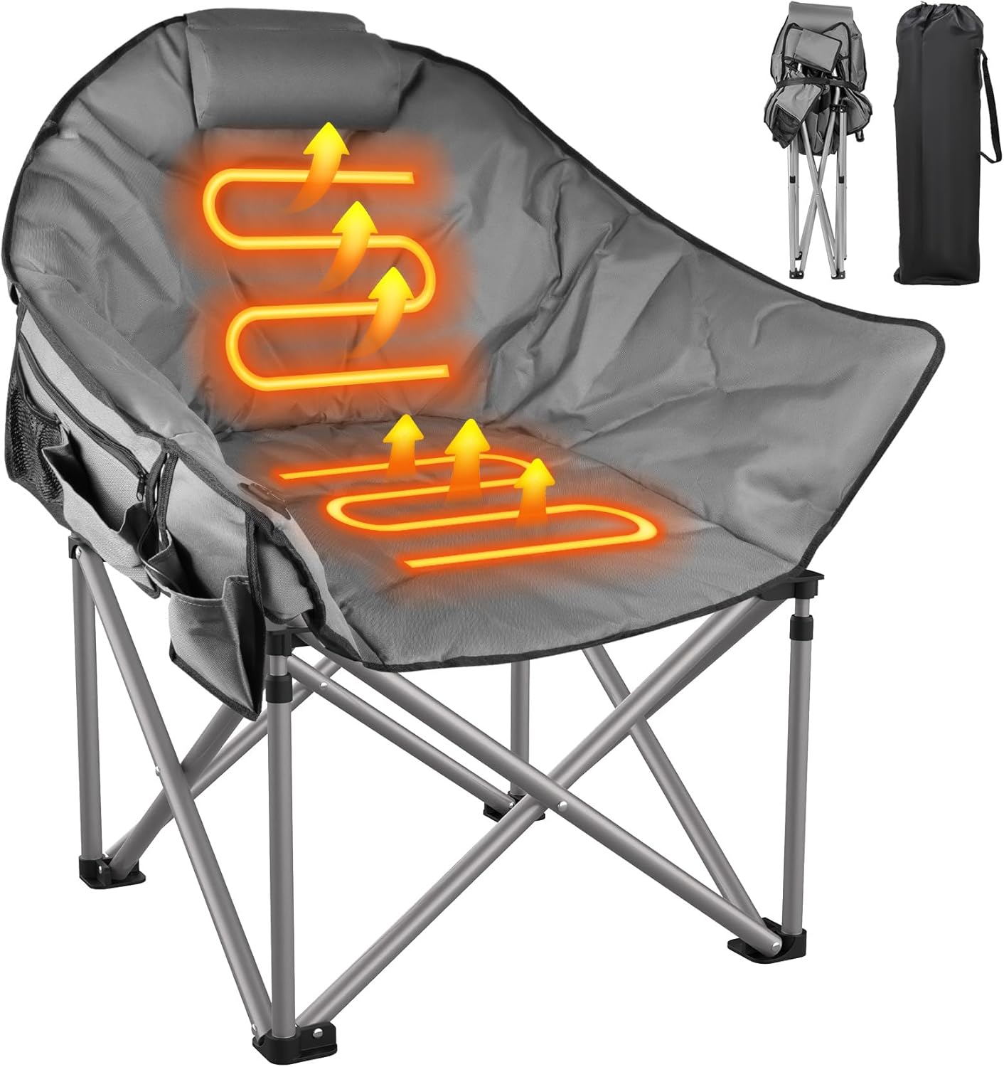 Slendor Portable Heated Camping Chair for Ultimate Comfort