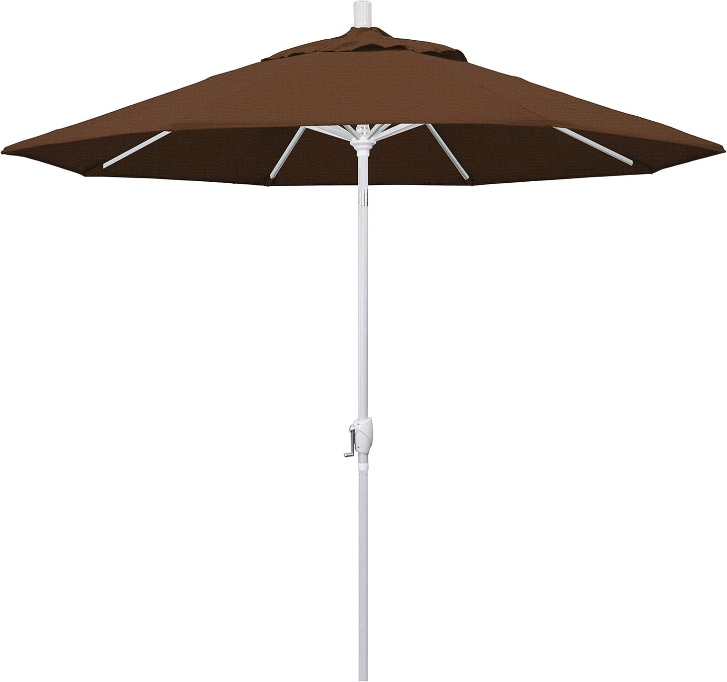 9ft Round Aluminum Market Umbrella with Crank Lift and Tilt