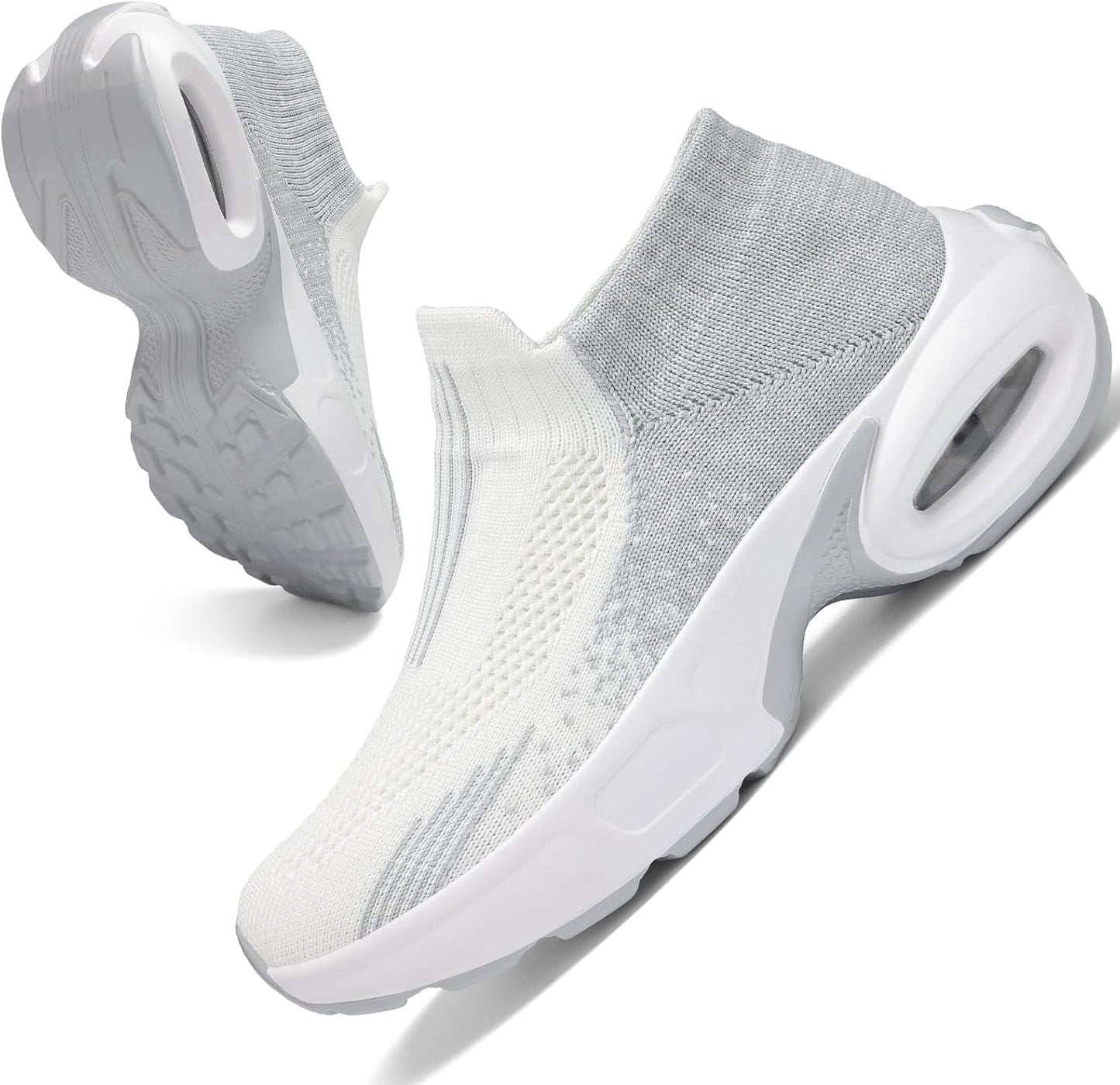 Mesh Sneakers for Women - Lightweight Slip On Air Cushion Shoes