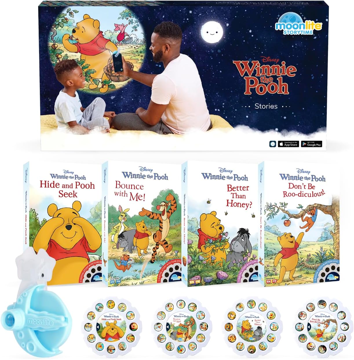 Moonlite Storytime Mini Projector for Magical Reading Fun