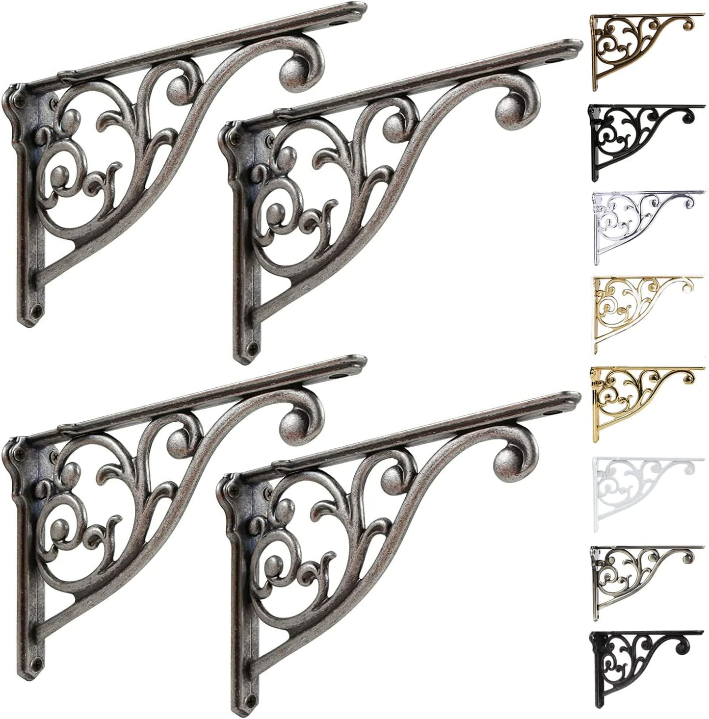 Heavy Duty 8 Inch Shelf Brackets for Stylish Home Decor