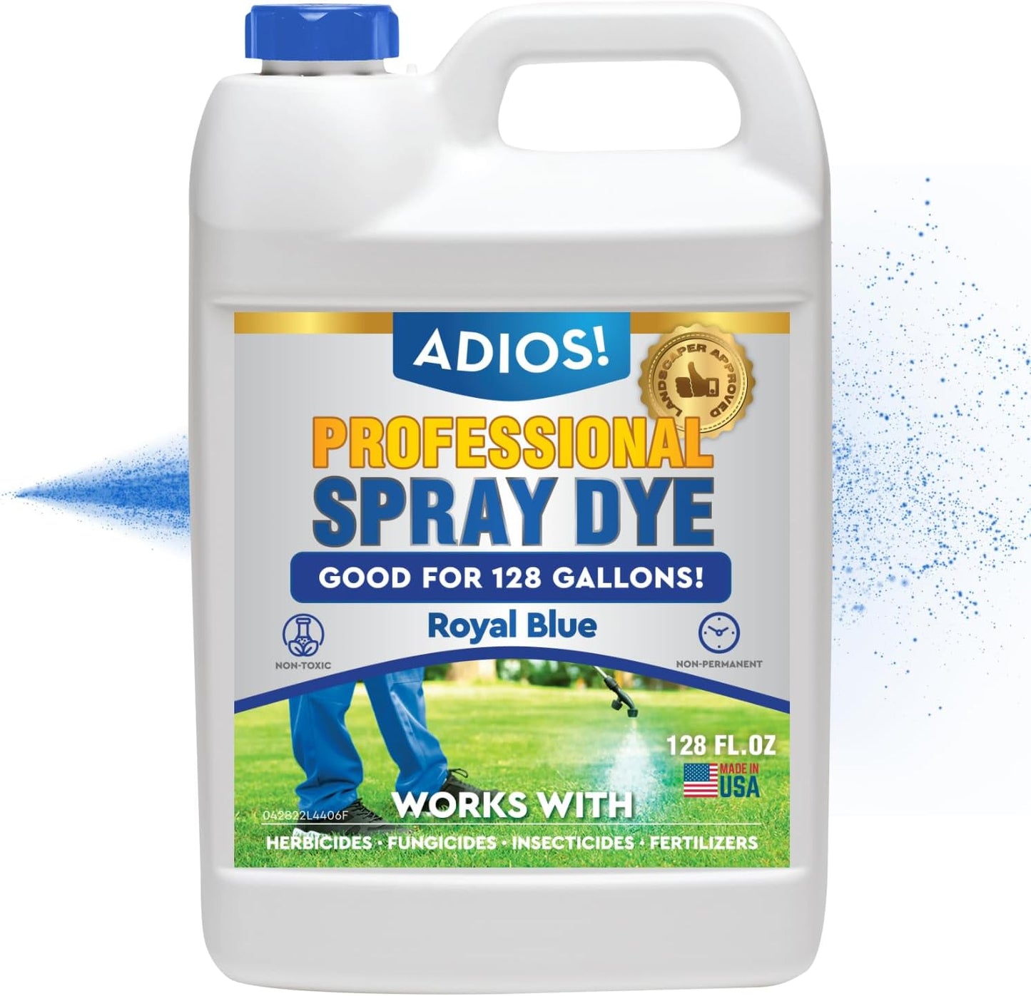 Professional Blue Spray Dye Marker for Lawn Care and Grass