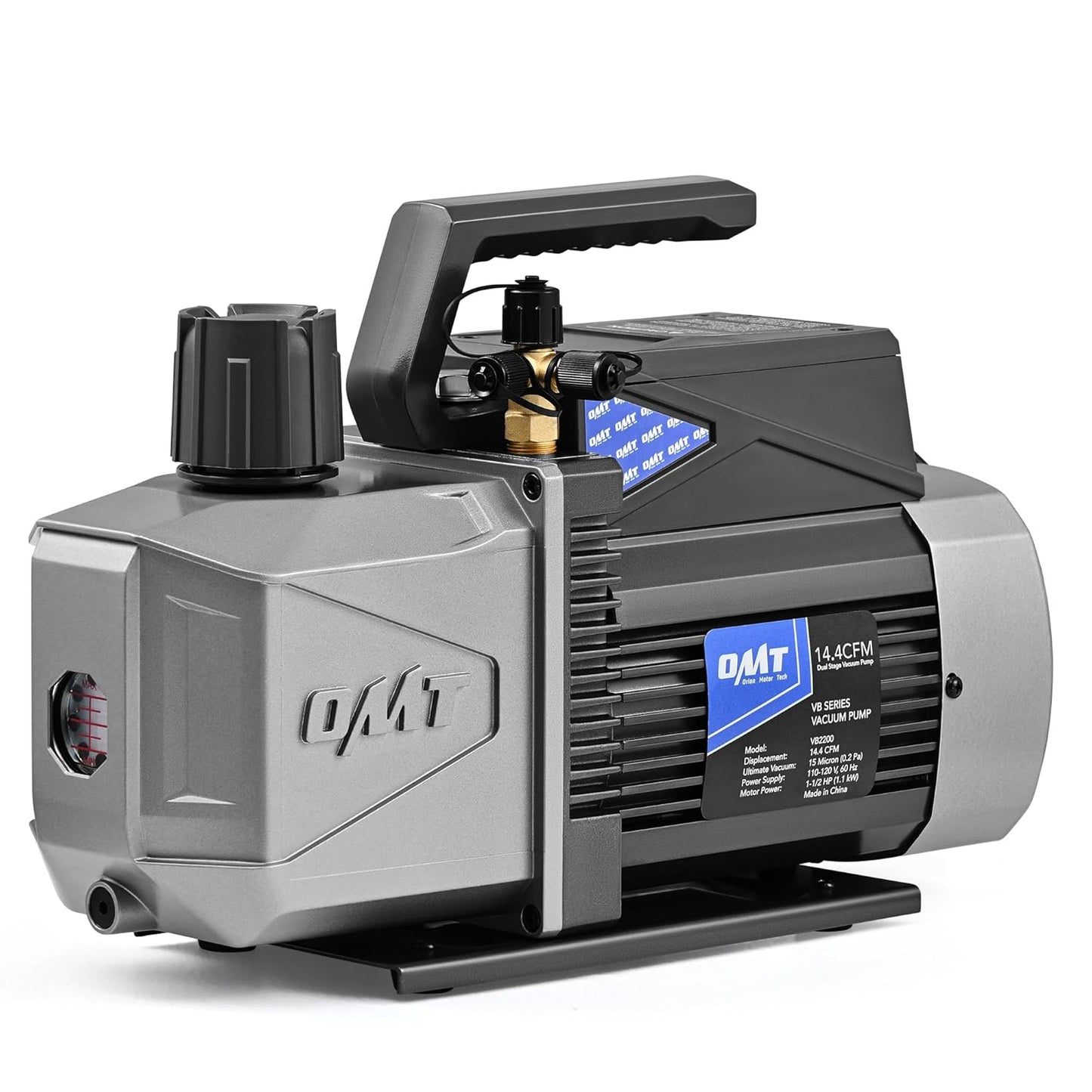 Orion Motor Tech 14.4 cfm 2 Stage Vacuum Pump for HVAC Needs