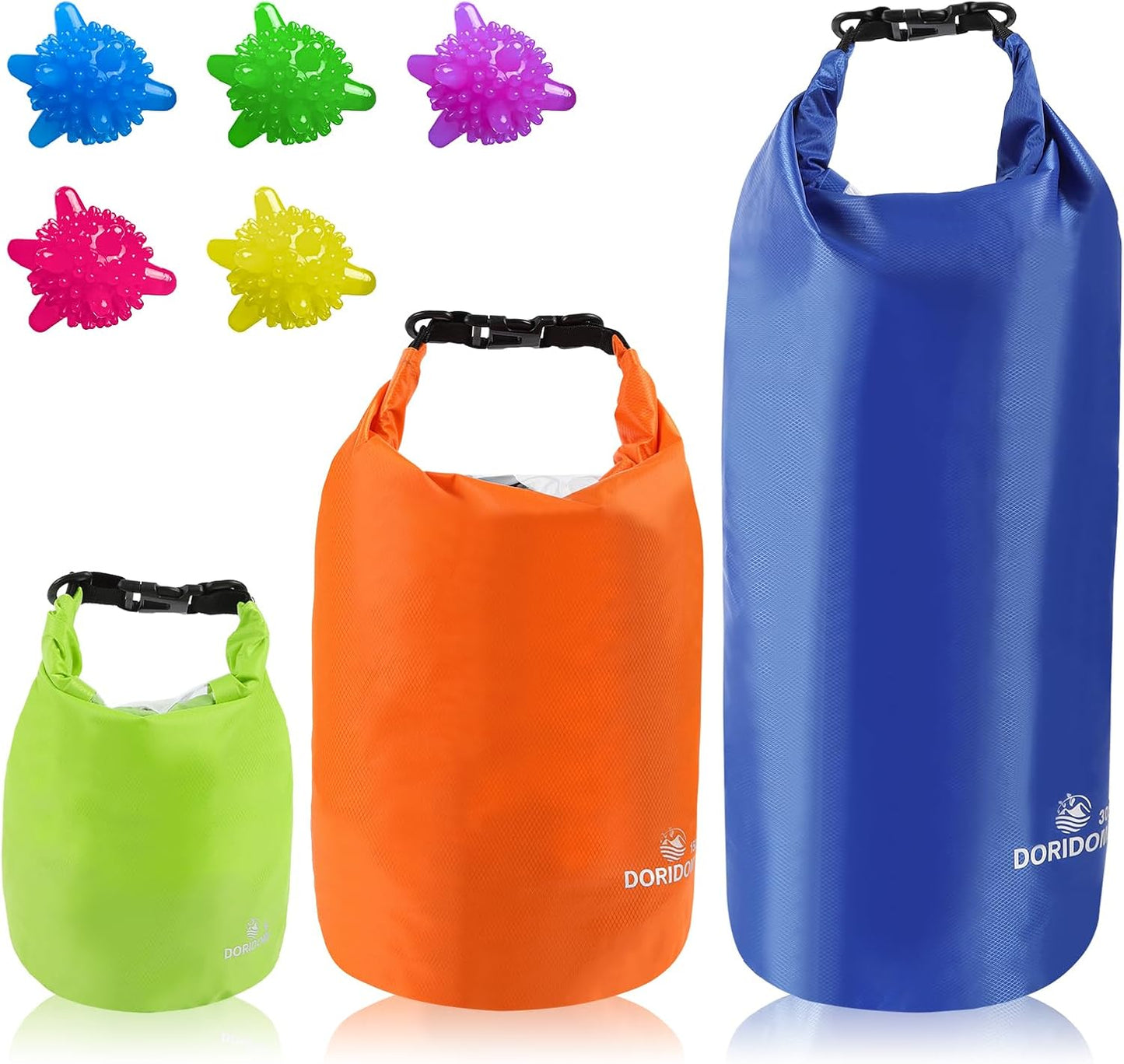 DORIDOMI 3-Pack Ultralight Waterproof Dry Bags - Keep Gear Dry Everywhere!