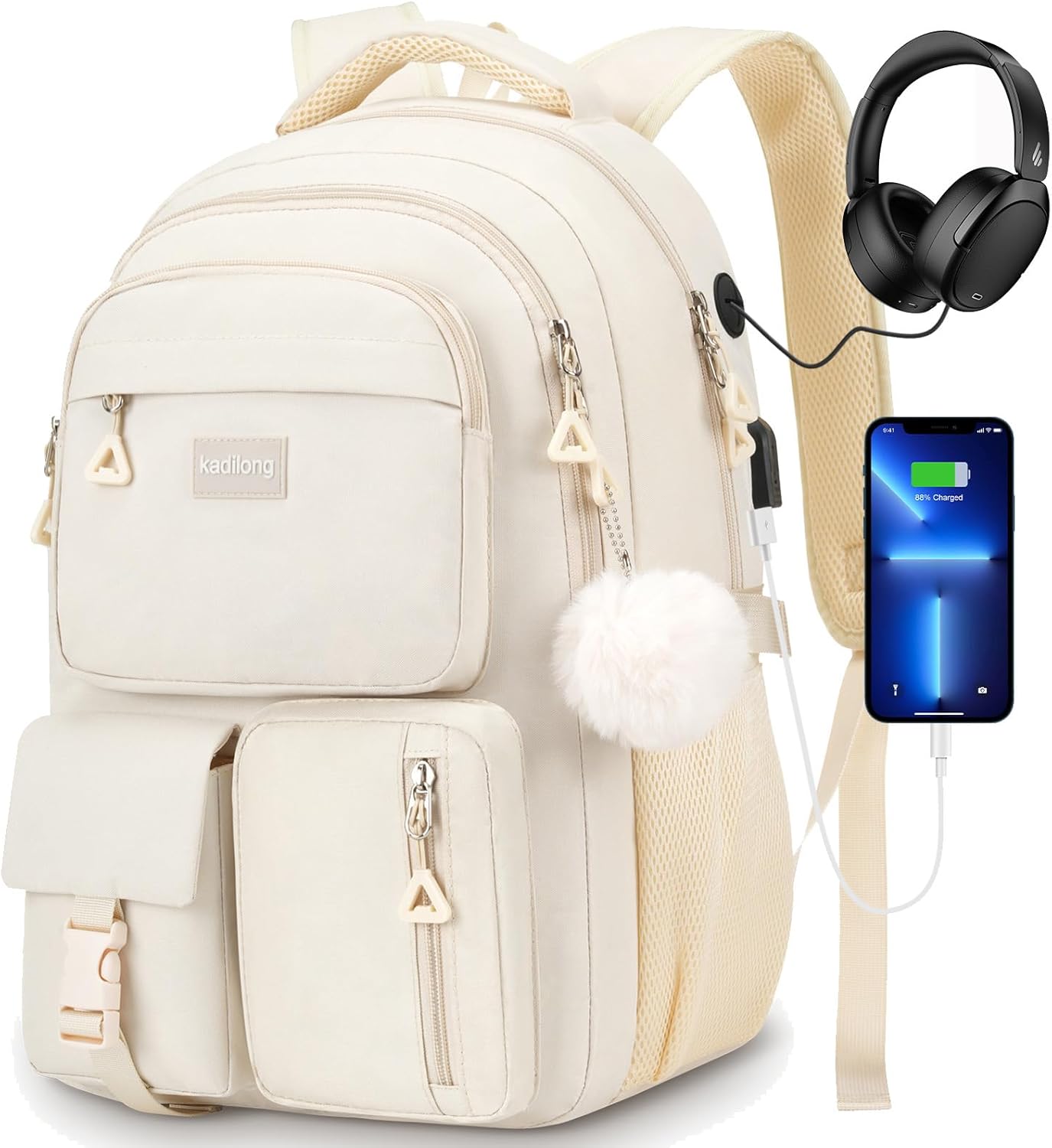 Student Laptop Backpack for College Teen Girls - Stylish & Functional