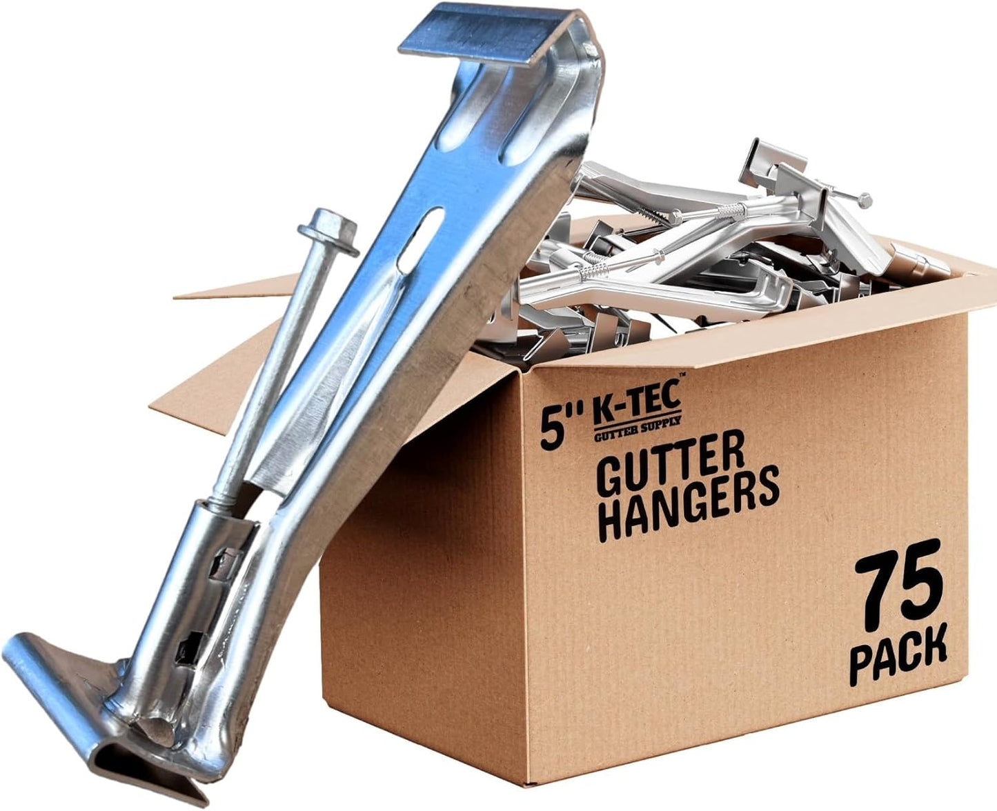 Hidden Gutter Hangers 5 Inch for Heavy Duty Rain Gutter Support