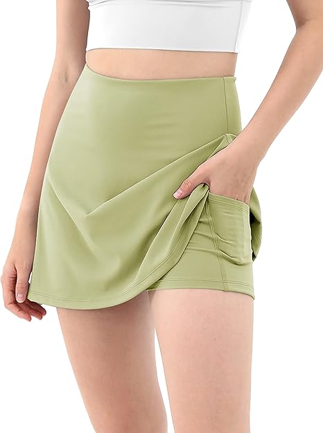 ODODOS Women's Athletic Tennis Skorts with Pockets for Sports