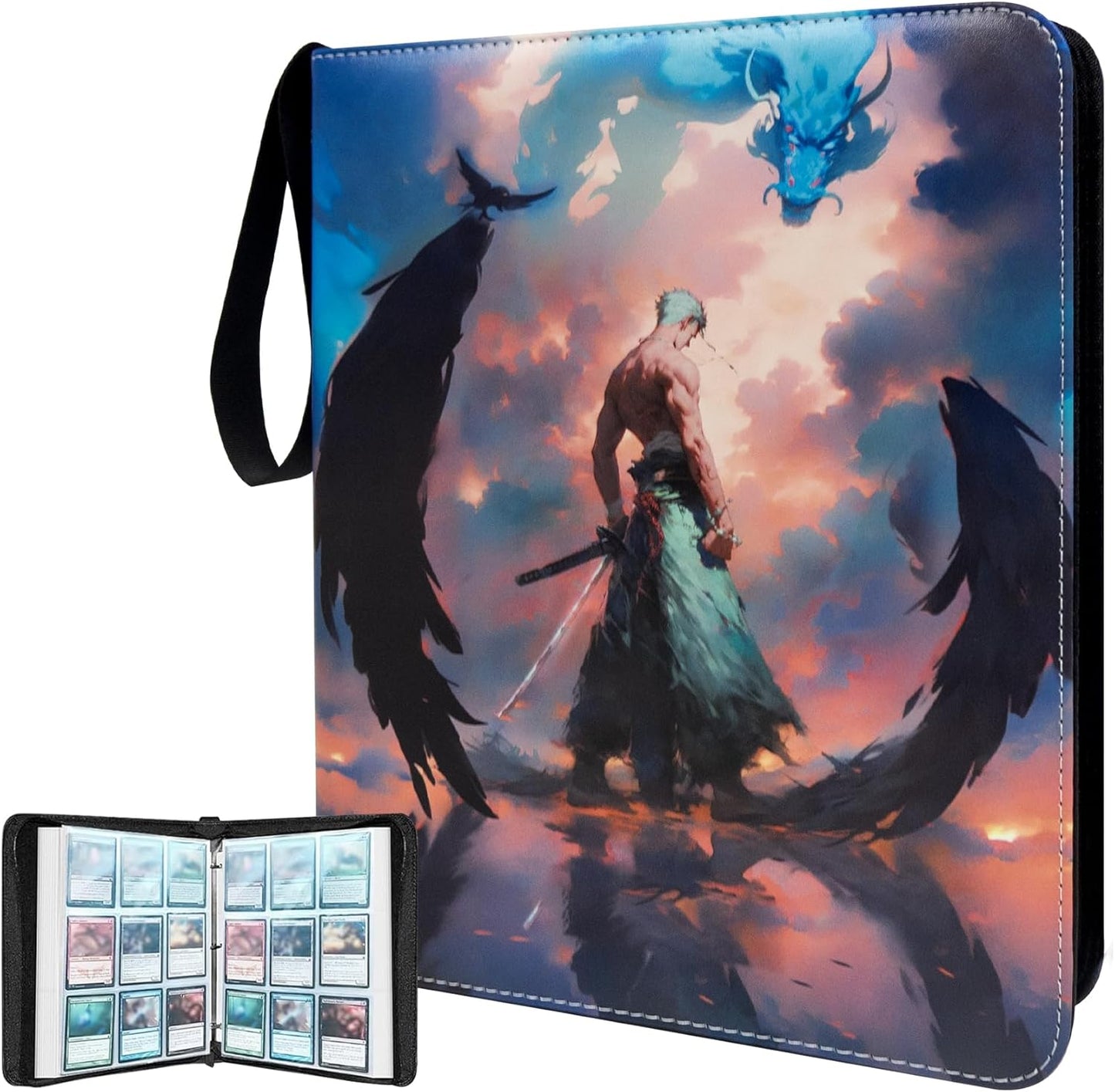 One Piece Zoro Trading Card Binder with 1080 Card Capacity