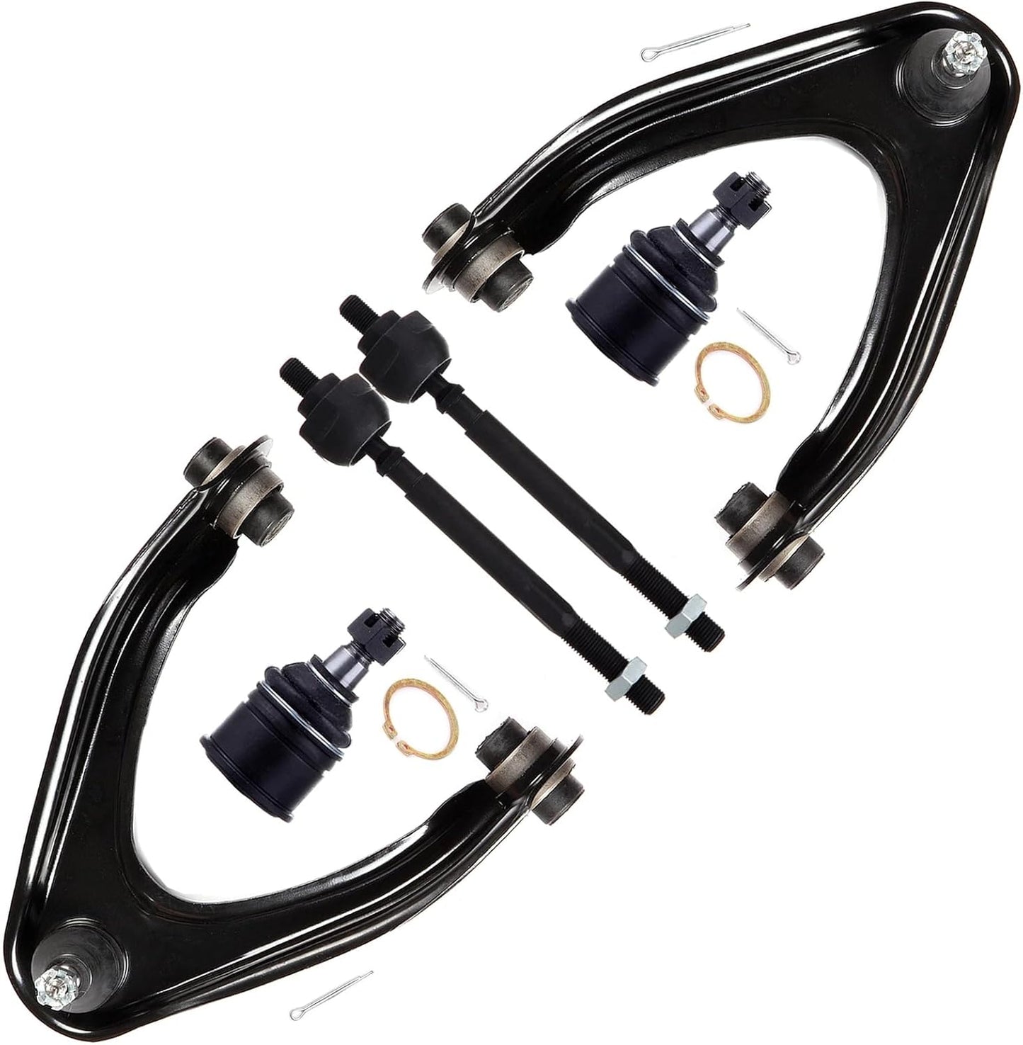 6pc Front Upper Control Arm Tie Rod End Set for Honda CR-V