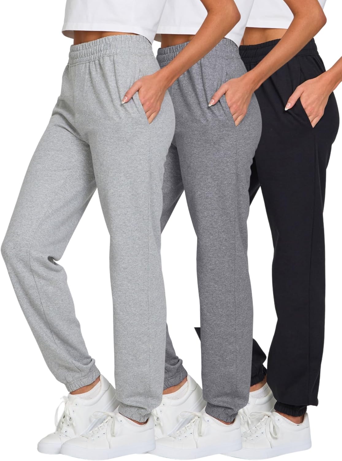 Ultra Performance Womens Sweatpants 3 Pack for Comfort