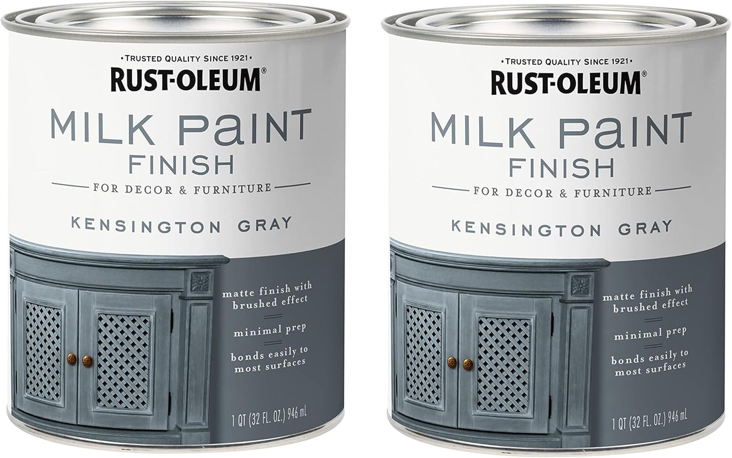 Rust-Oleum Milk Paint Finish in Kensington Gray for Unique Decor