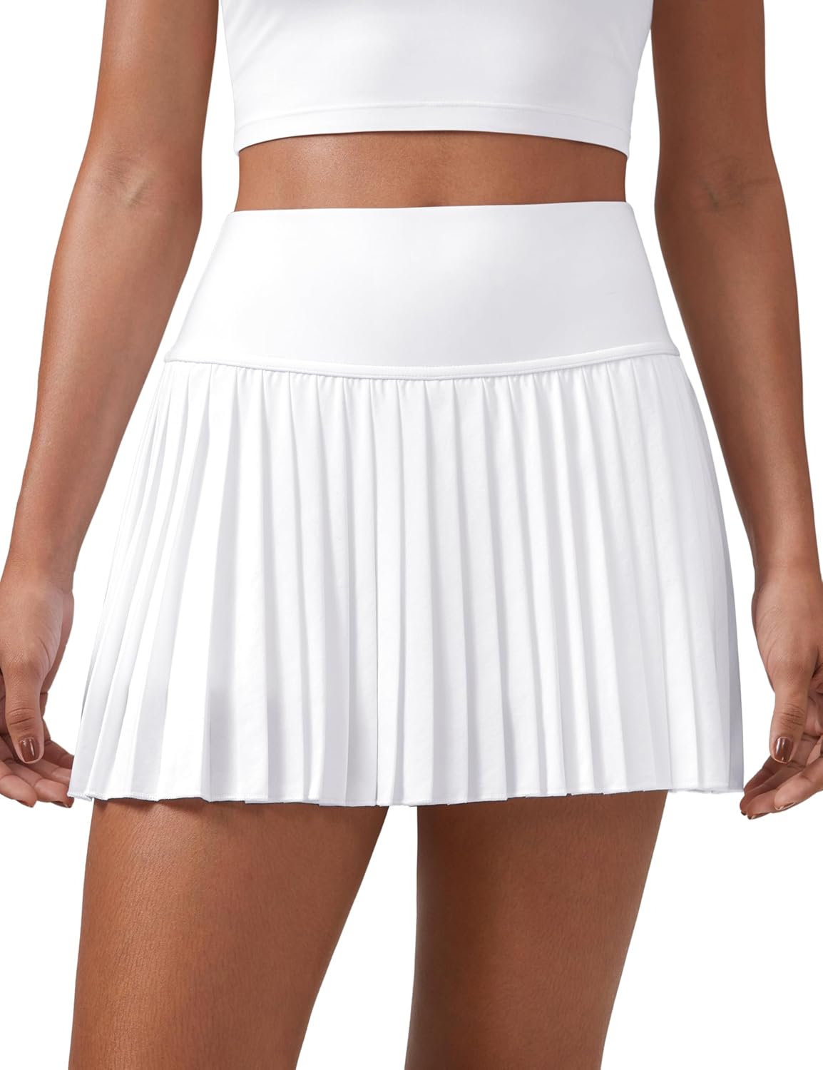 CRZ YOGA High Waisted Pleated Tennis Skirts for Women