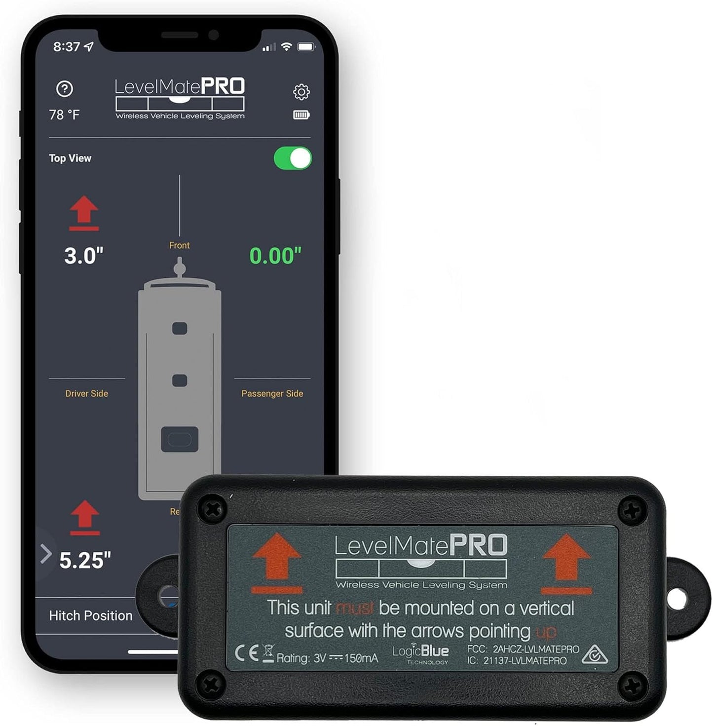 LevelMatePRO Wireless RV Leveling System for Effortless Setup