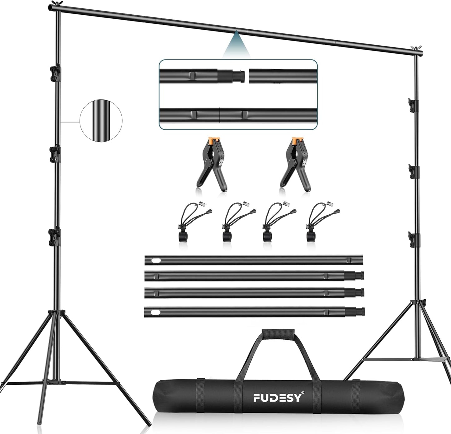 FUDESY Photo Video Studio Adjustable Backdrop Stand System