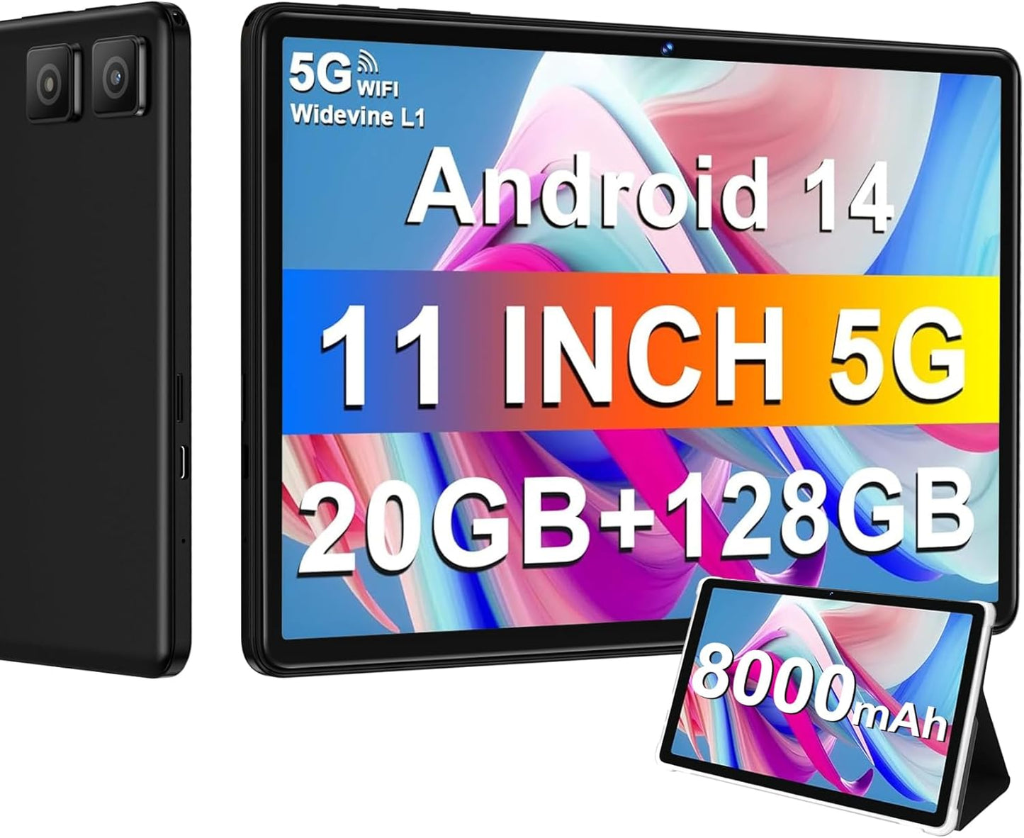 11 Inch Tablet with 128GB Storage and Fast Charging Features