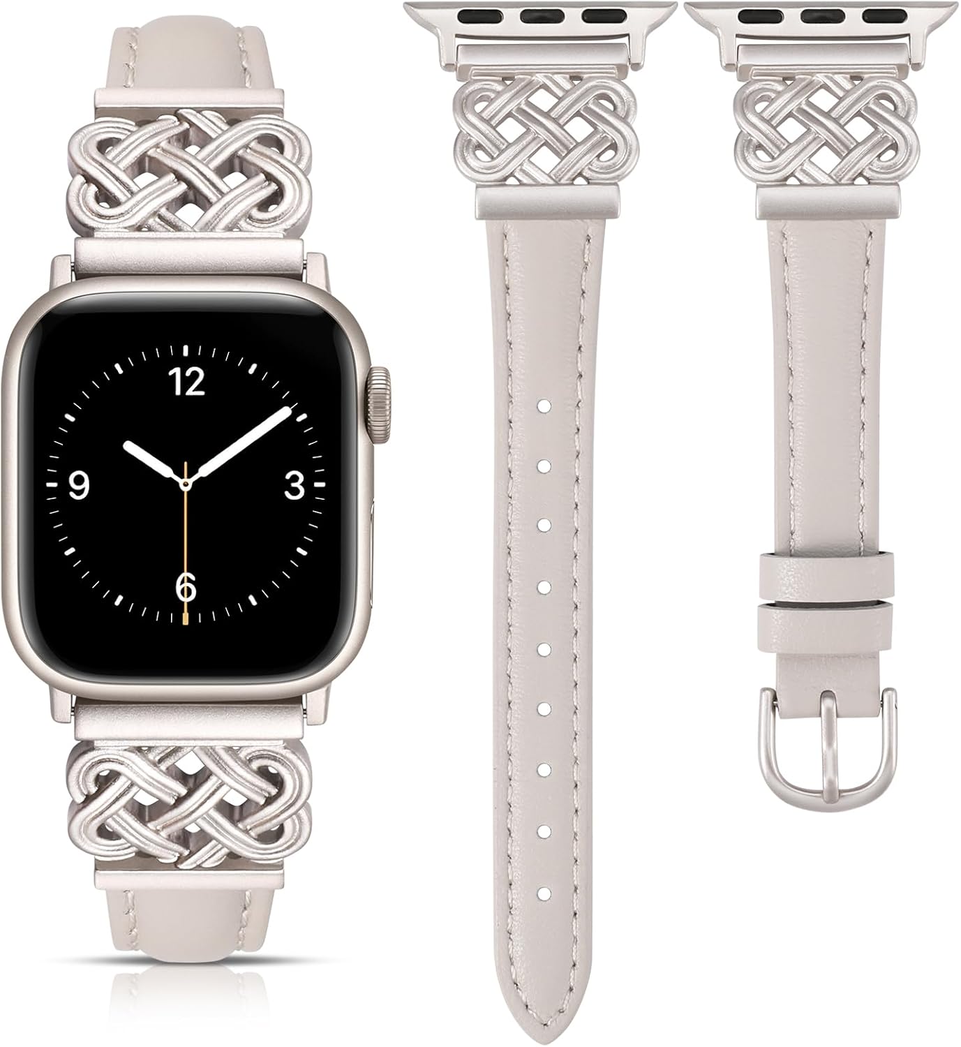 Designer Leather Band for Apple Watch Women