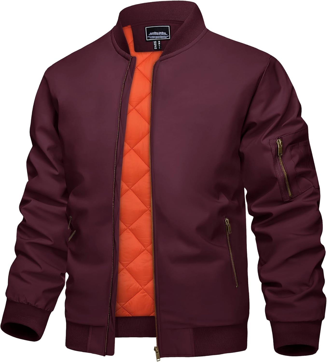 KEFITEVD Men's Casual Windproof Bomber Jacket for All Seasons