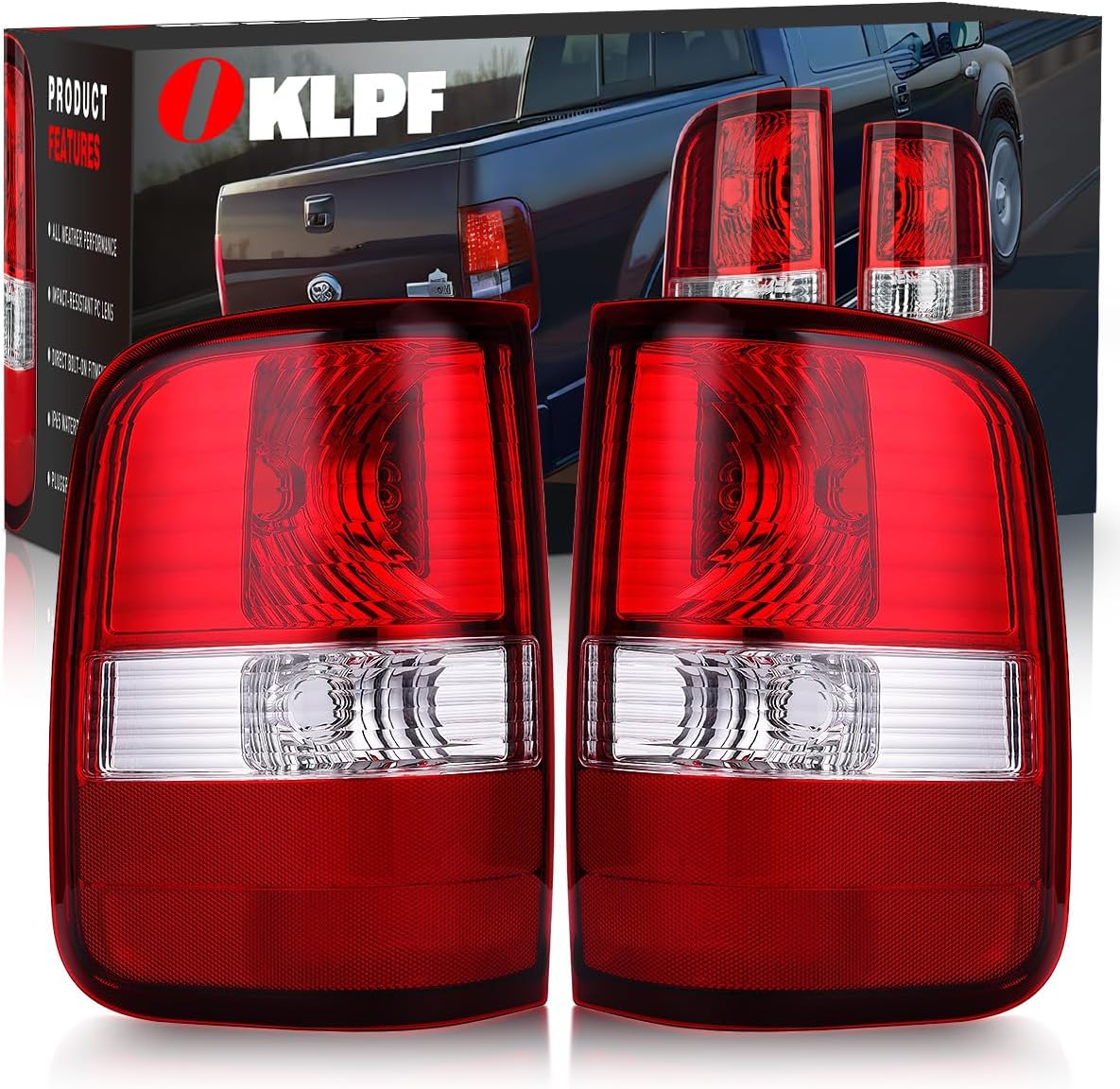 OKLPF Rear Brake Tail Light for 2004-2008 Ford F150 Models