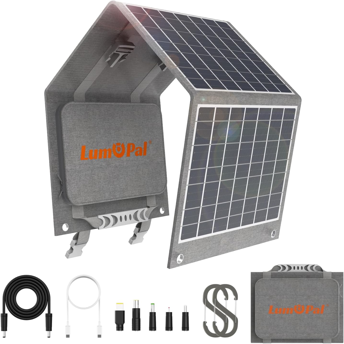 LUMOPAL 40W Solar Charger | Fast Charging Everywhere