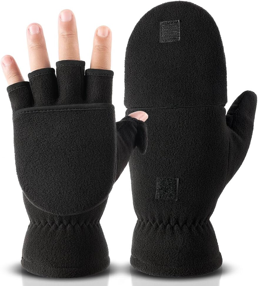 Windproof Fingerless Winter Gloves for Ultimate Warmth