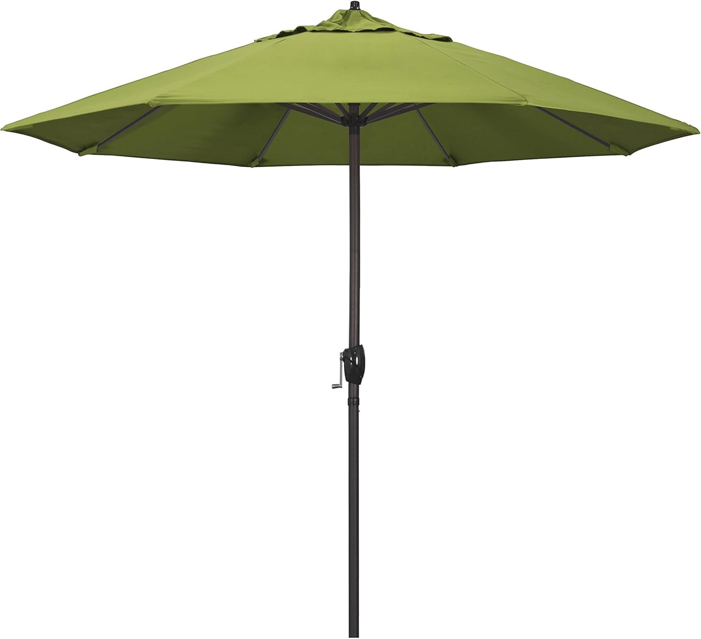 9ft Round Sunbrella Aluminum Patio Umbrella with Auto Tilt Feature