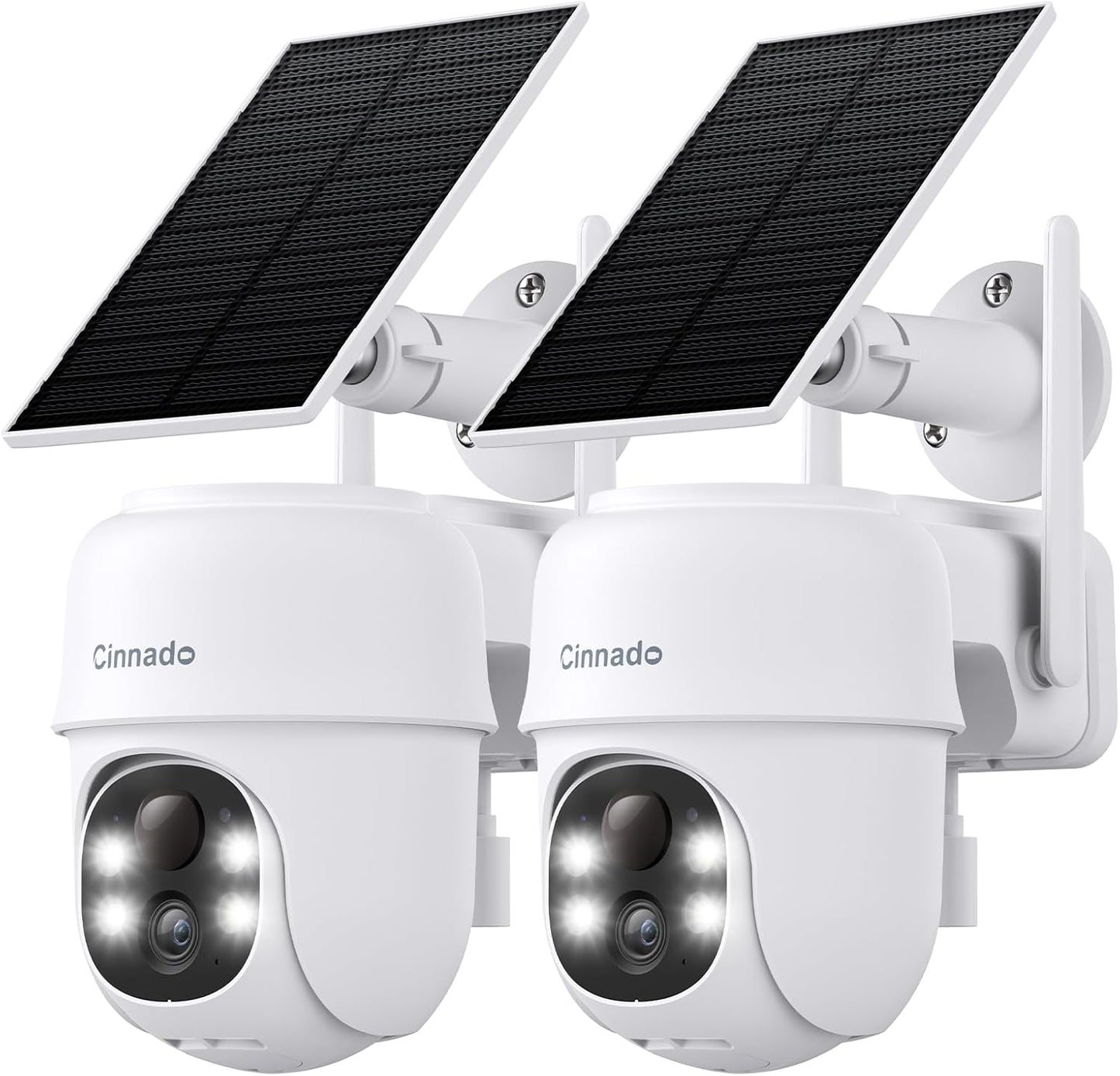 Advanced 2K Solar Security Cameras ~ AI Detection, Color Night Vision