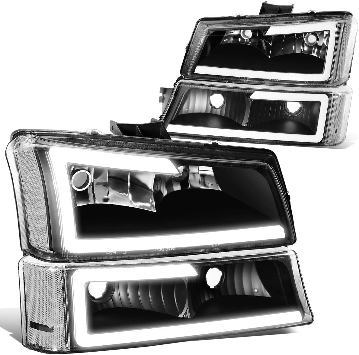 Auto Dynasty LED DRL Headlight Lamps for Chevy Silverado Models