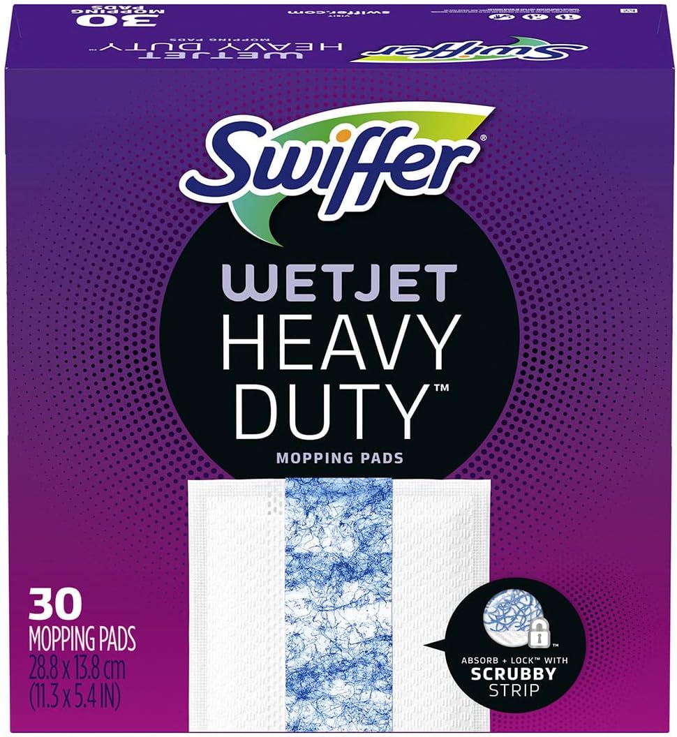 Swiffer WetJet Heavy Duty Mopping Pads - 30 Pack