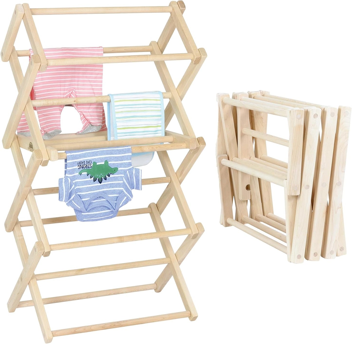Pennsylvania Woodworks Clothes Drying Rack for Baby Clothes