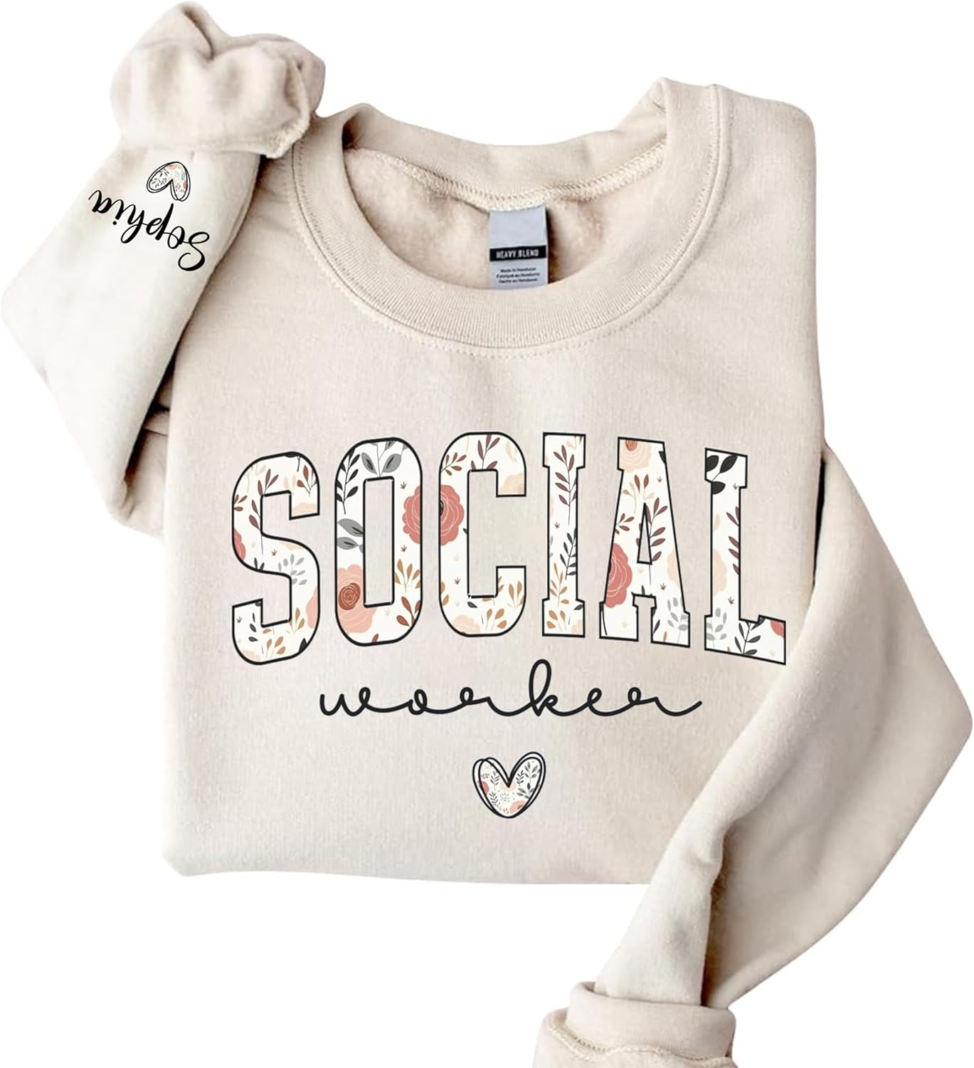Personalized Social Worker Sweatshirt - Cozy Custom Design