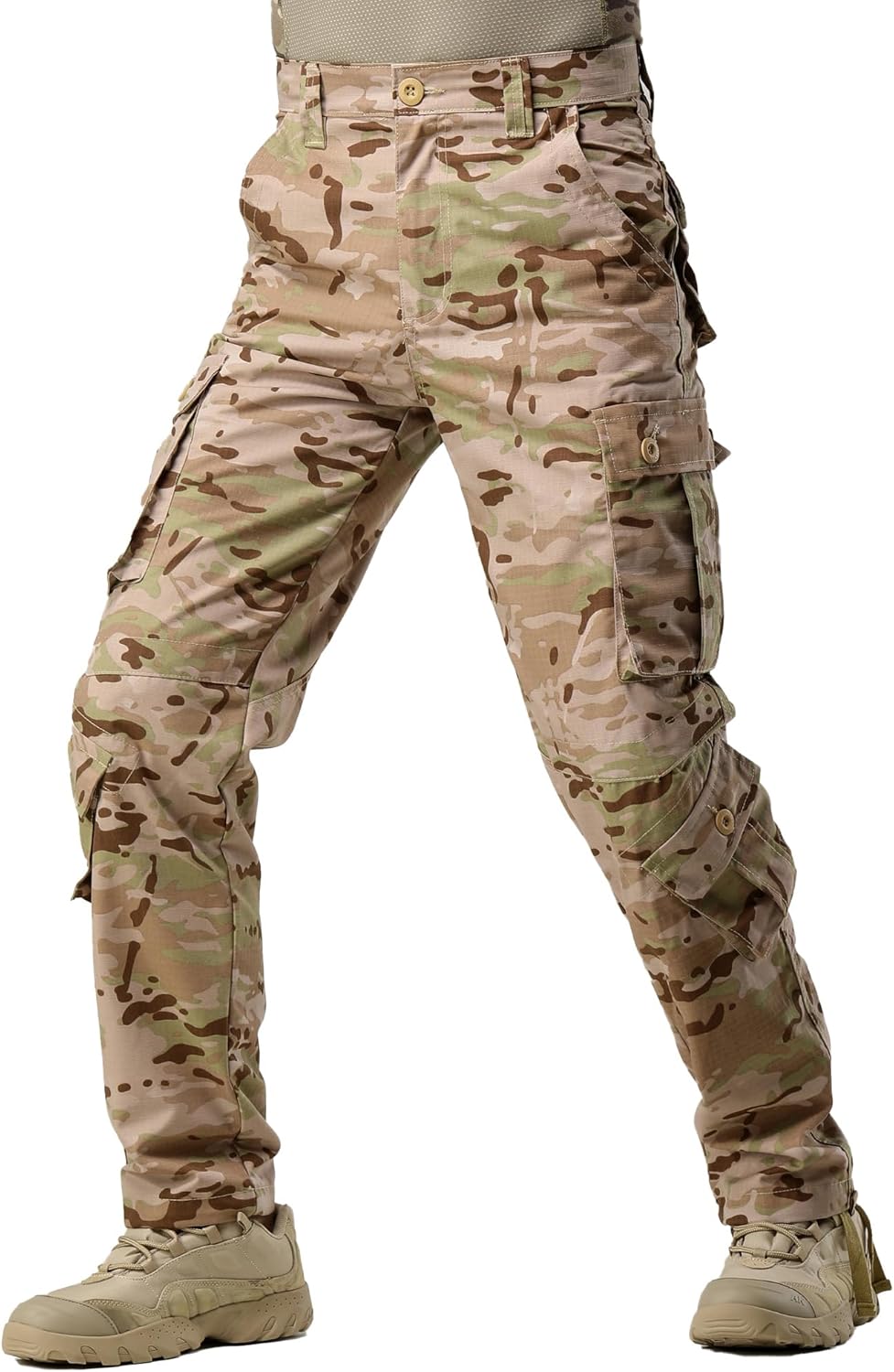 Men's Camo Cargo Pants for Tactical Hiking and Outdoor Use