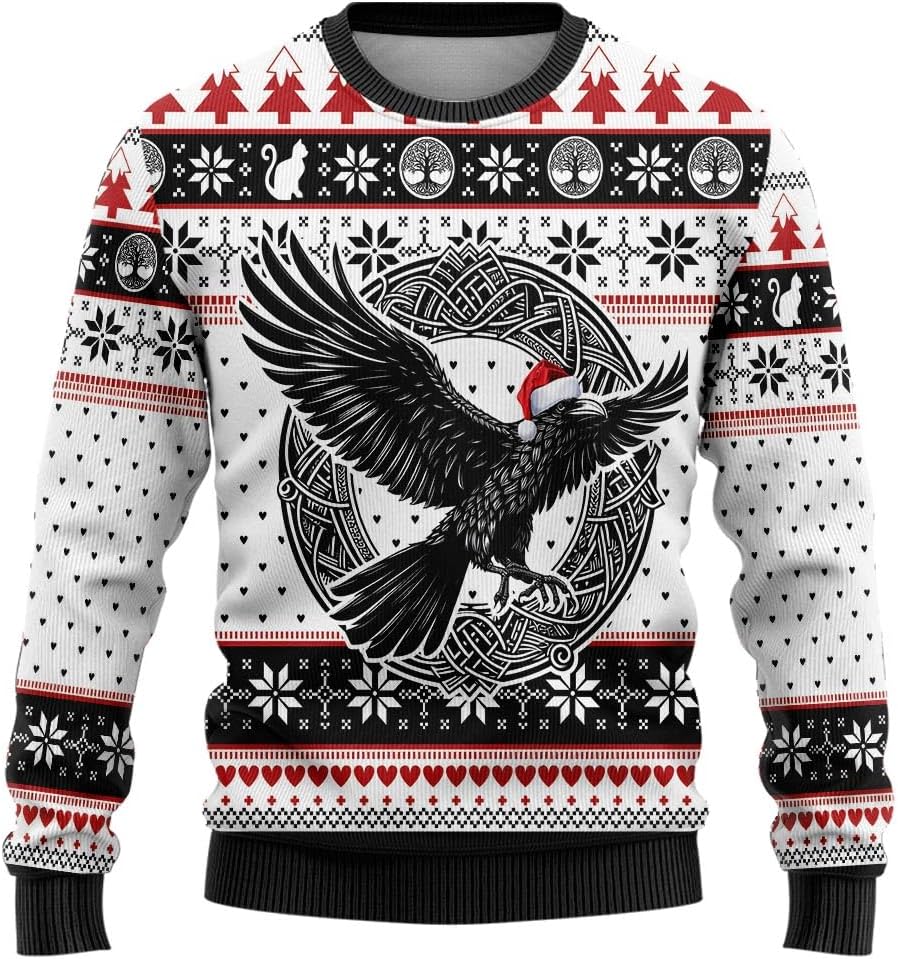 3D Viking Warrior Crewneck Sweater