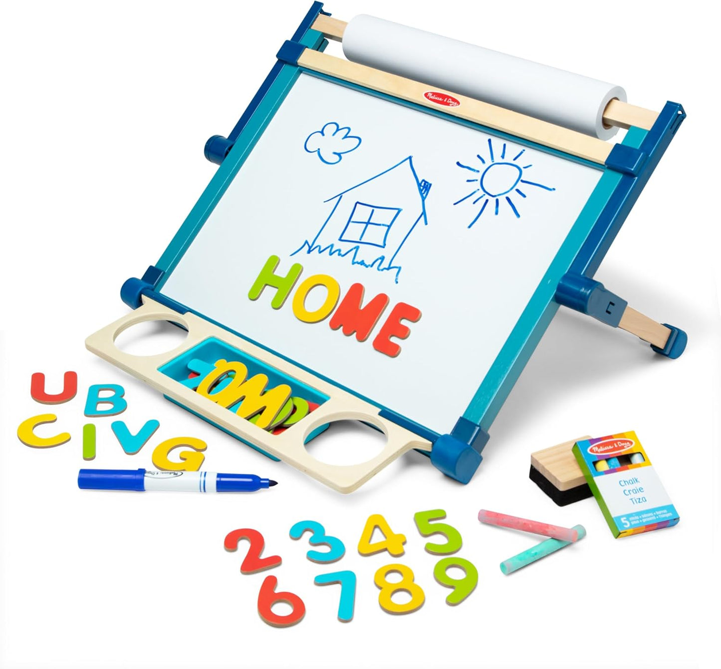 Deluxe Double-Sided Tabletop Easel for Creative Kids Fun