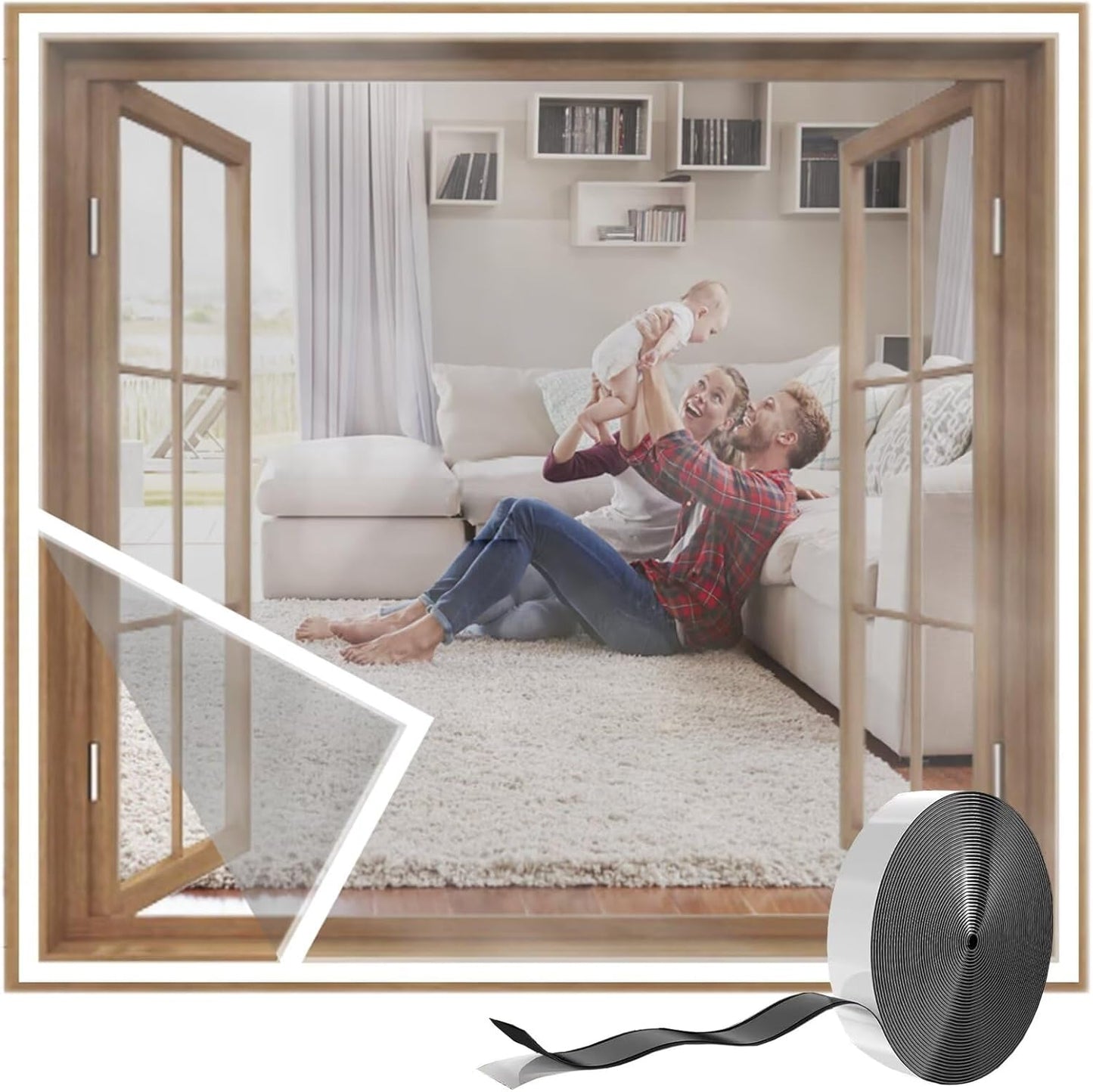 125x185cm Clear Insulation Kit: Year-Round Comfort