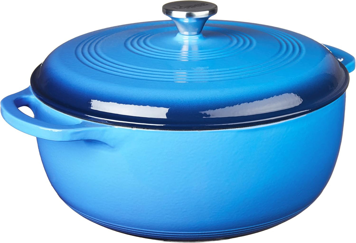 Lodge 7.5 Quart Enameled Cast Iron Dutch Oven for Cooking
