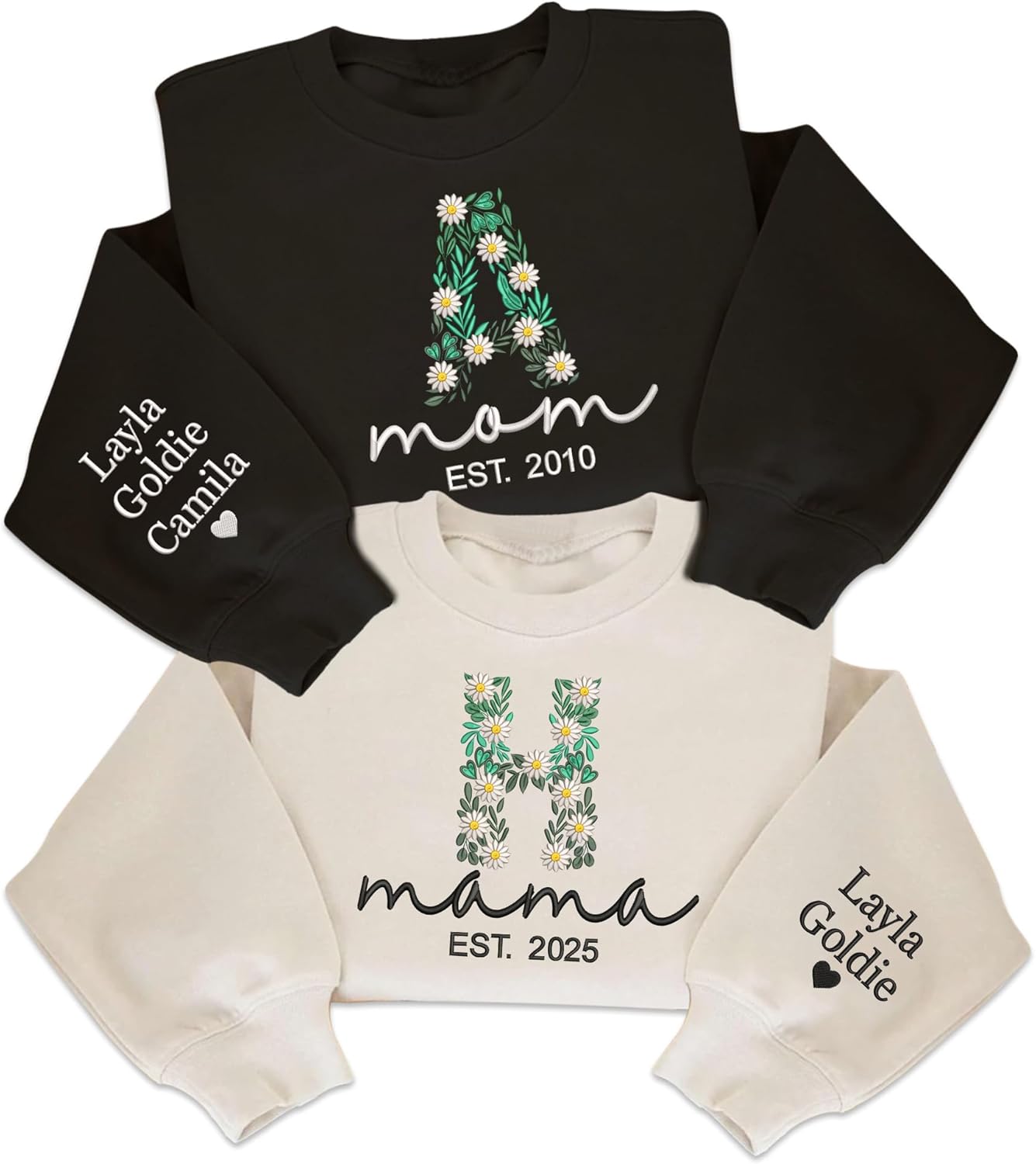 Custom Floral Letter Sweatshirt - Perfect Personalized Gift!
