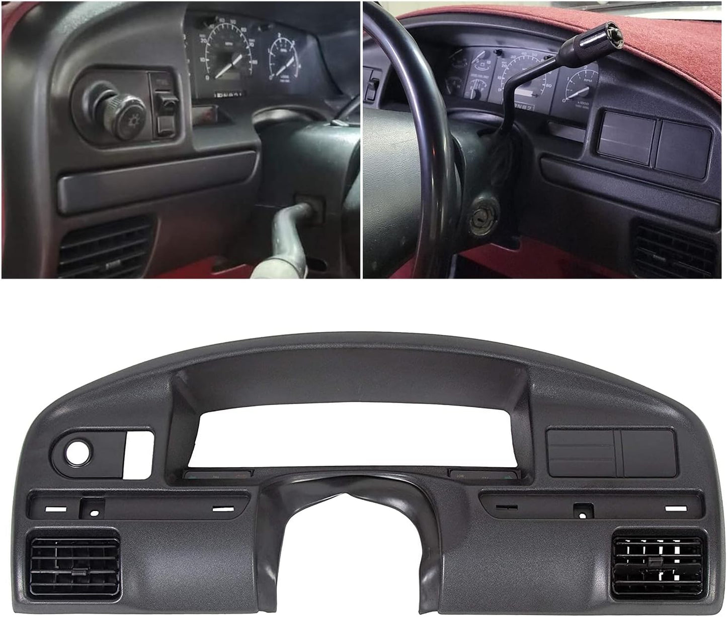 ECOTRIC Instrument Dash Panel Replacement for Ford Bronco F150 F250