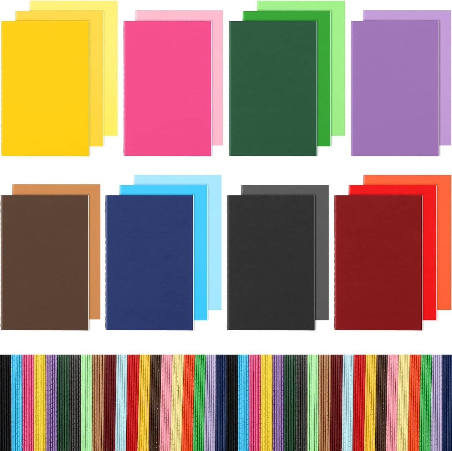 Colorful Mini Notebooks Set for Kids - 200 Pack