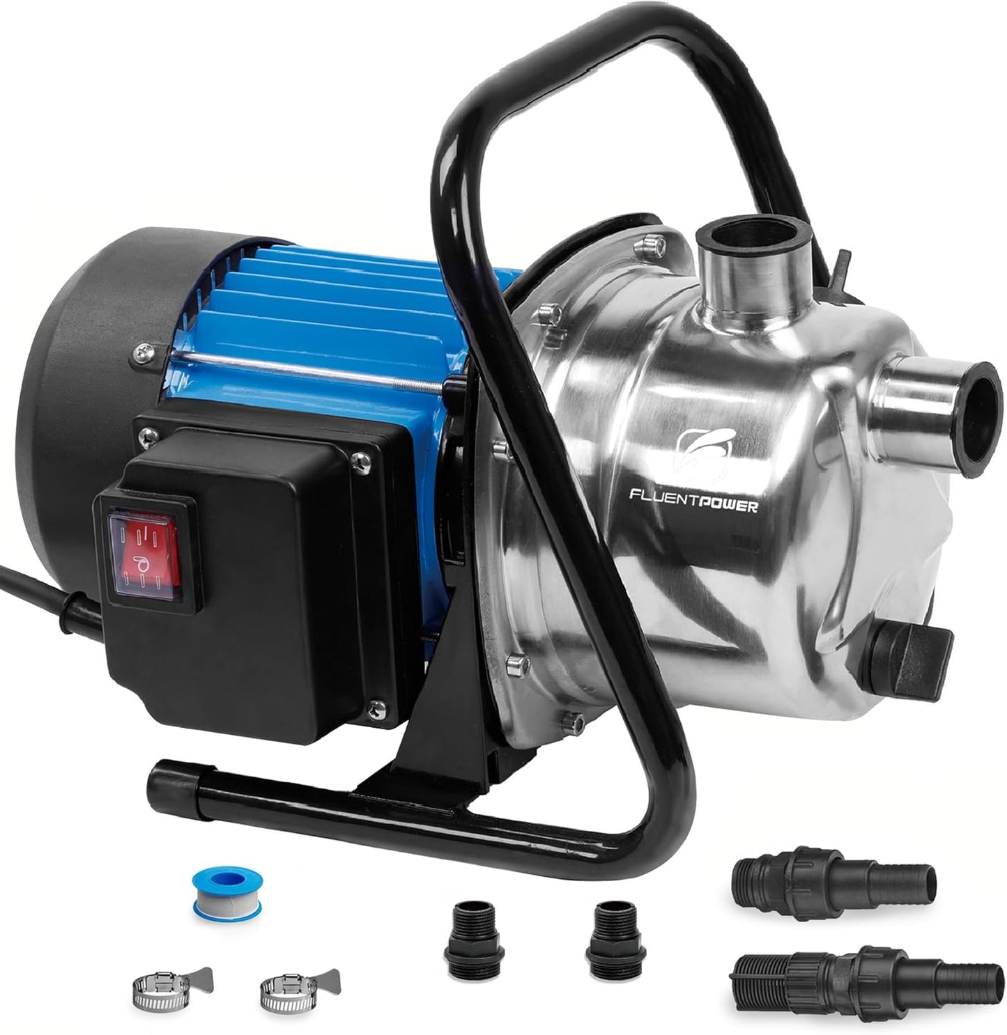 FLUENTPOWER 1HP Portable Garden Transfer Pump for Irrigation