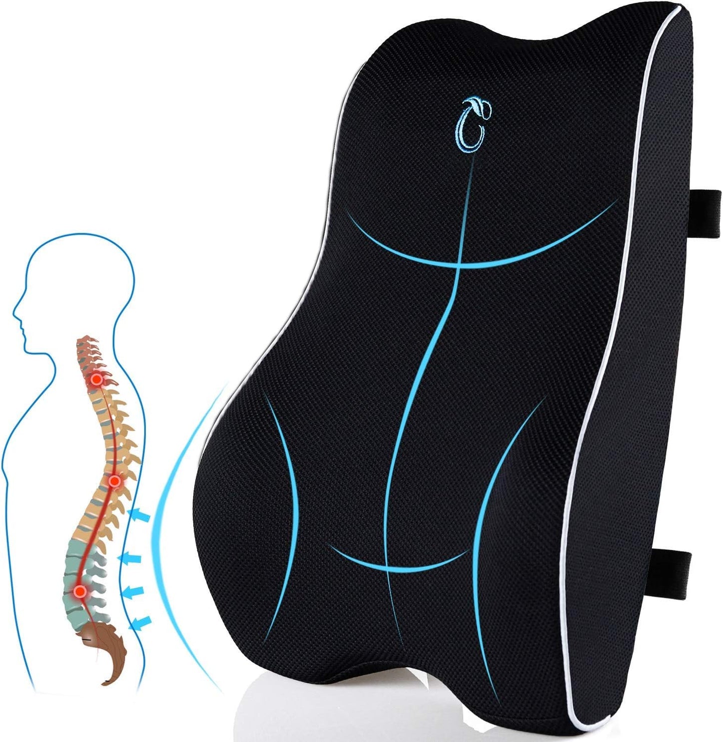 Ergonomic Lumbar Support Pillow - Relieve Back Pain